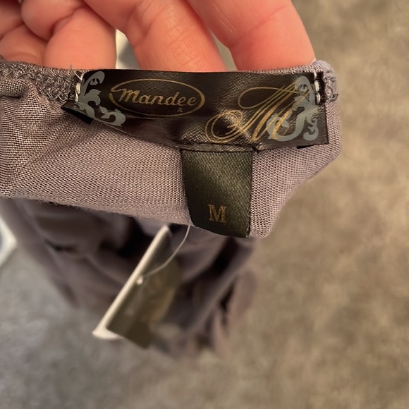 NWT Mandee gray halter top - medium - Picture 5 of 5